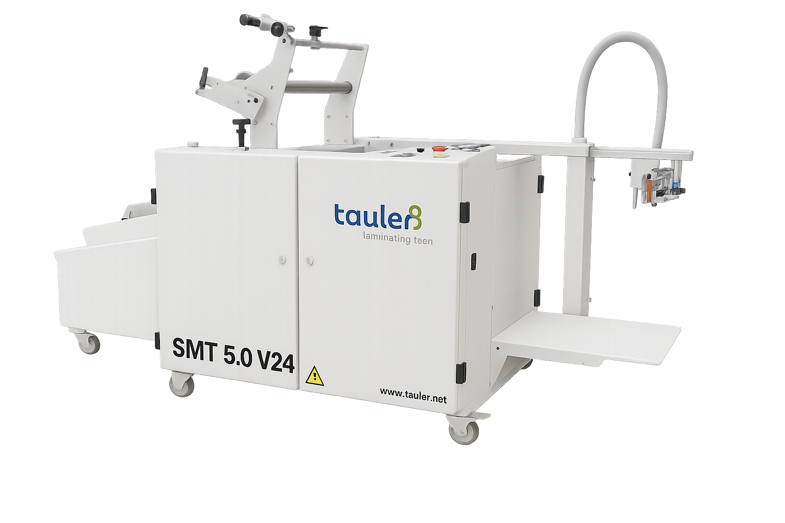 Laminadora automática SMT 5.0 de Tauler Laminating Tech, máquina laminadora térmica profesional B2 fabricada en Europa.